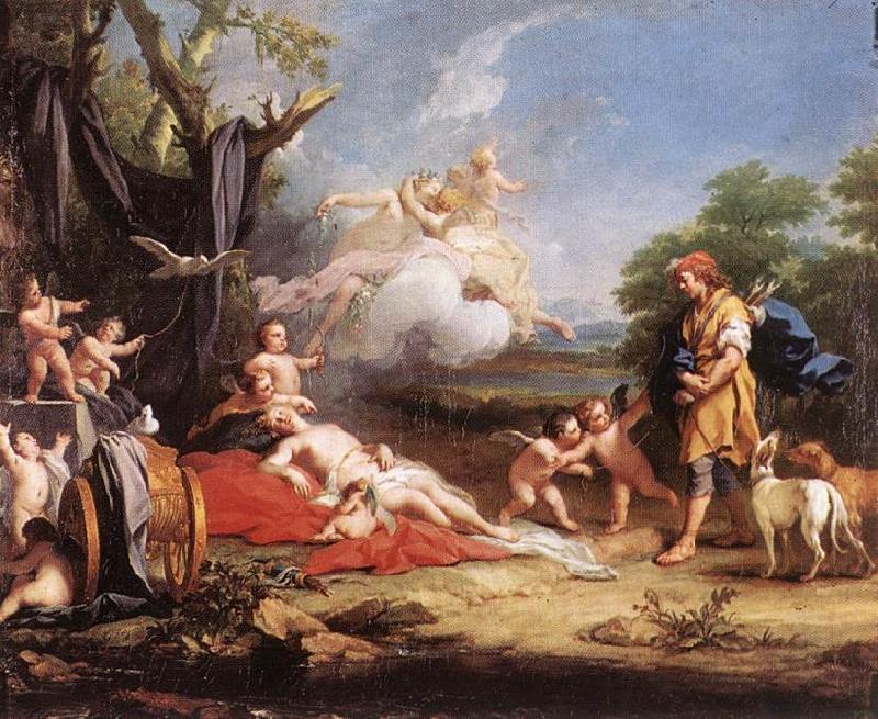 AMIGONI, Jacopo Venus and Adonis ssd France oil painting art